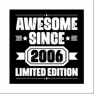 Awesome Since 2006 Limited Edition Birthday Posters and Art